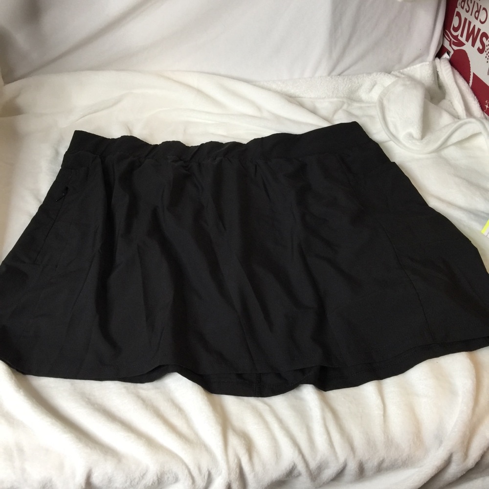 RBX Activewear Black Skort Swim 3x